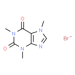 ChemSpider 2D Image | 1,3,7-trimethylpurine-2,6-dione bromide | C8H10BrN4O2