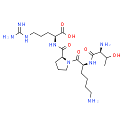 ChemSpider 2D Image | L-Threonyl-L-lysyl-L-prolyl-L-arginine | C21H40N8O6