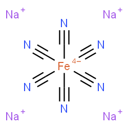 ChemSpider 2D Image | Sodium hexacyanoferrate(II) | C6FeN6Na4