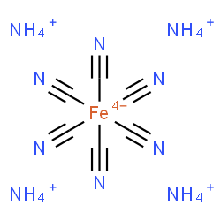 ChemSpider 2D Image | Tetraammonium hexacyanoferrate(4-) | C6H16FeN10