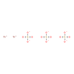 ChemSpider 2D Image | thallium(+1) cation trisulfate | O12S3Tl2