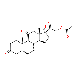 ChemSpider 2D Image | DIHYDROCORTISONE ACETATE | C23H32O6