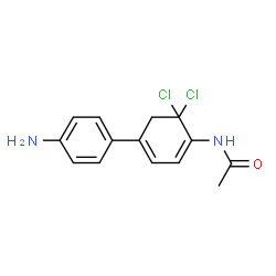 ChemSpider 2D Image | 3,3-dichloro-N-acetylbenzidine | C14H14Cl2N2O
