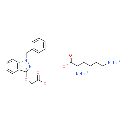 ChemSpider 2D Image | Bendazac L-lysine | C22H28N4O5
