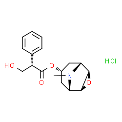 ChemSpider 2D Image | (−)-Scopolamine hydrochloride | C17H22ClNO4