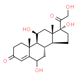 ChemSpider 2D Image | 6beta-hydroxycortisol | C21H30O6