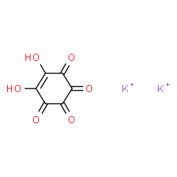 ChemSpider 2D Image | 5-Cyclohexene-1,2,3,4-tetrone, 5,6-dihydroxy-, dipotassium salt | C6H2K2O6