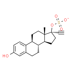 ChemSpider 2D Image | Ethinyl estradiol sulfate | C20H23O5S