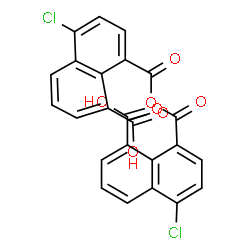 ChemSpider 2D Image | 8,8'-(Oxydicarbonyl)bis(5-chloro-1-naphthoic acid) | C24H12Cl2O7