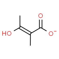 ChemSpider 2D Image | (2E)-3-Hydroxy-2-methyl-2-butenoate | C5H7O3