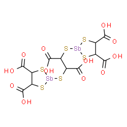 ChemSpider 2D Image | stibocaptate | C12H12O12S6Sb2
