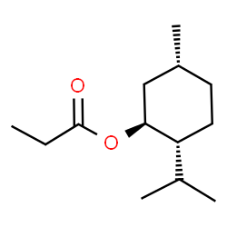 ChemSpider 2D Image | (1S,2R,5R)-2-Isopropyl-5-methylcyclohexyl propionate | C13H24O2