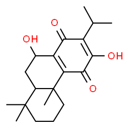 ChemSpider 2D Image | 7,12-Dihydroxyabieta-8,12-diene-11,14-dione | C20H28O4