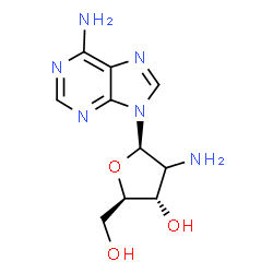 ChemSpider 2D Image | 2'-Deoxy-2'-aminoadenosine | C10H14N6O3