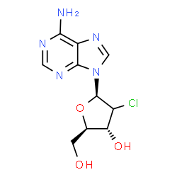 ChemSpider 2D Image | 2'-Deoxy-2'-chloroadenosine | C10H12ClN5O3