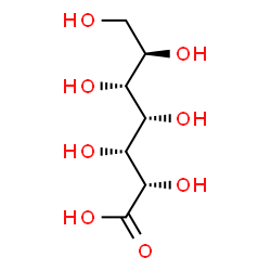ChemSpider 2D Image | (2S,3R,4S,5R,6R)-2,3,4,5,6,7-Hexahydroxyheptanoic acid | C7H14O8