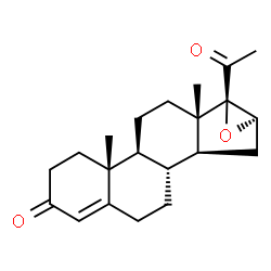 ChemSpider 2D Image | 16alpha,17-Epoxyprogesterone | C21H28O3