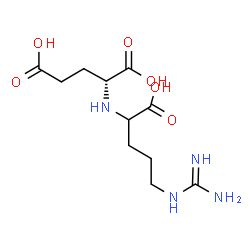 ChemSpider 2D Image | (S)-N-(4-((Aminoiminomethyl)amino)-1-carboxybutyl)-D-glutamic acid | C11H20N4O6