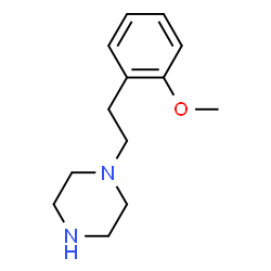 ChemSpider 2D Image | 1-(2-methoxyphenethyl)piperazine | C13H20N2O