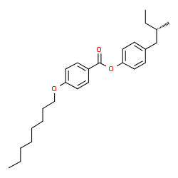 ChemSpider 2D Image | (2S)-methylbutylphenyl octyloxybenzoate | C26H36O3