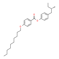 ChemSpider 2D Image | (2S)-methylbutylphenyl decyloxybenzoate | C28H40O3