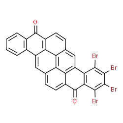 ChemSpider 2D Image | 8,16-Pyranthrenedione, tetrabromo- | C30H10Br4O2