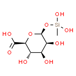ChemSpider 2D Image | 1-O-(dihydroxymethylsilyl)-?-D-mannopyranuronic acid | C7H14O9Si