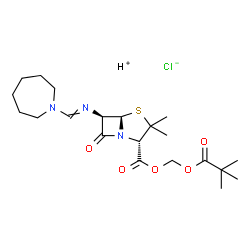 ChemSpider 2D Image | amdinocillin pivoxil hydrochloride | C21H34ClN3O5S