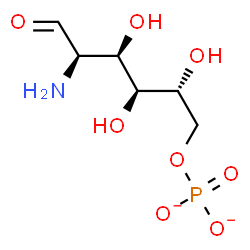 ChemSpider 2D Image | 2-Amino-2-deoxyglucose 6-phosphate | C6H12NO8P