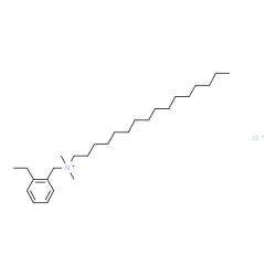 ChemSpider 2D Image | Hexadecyldimethyl(ethylbenzyl)ammonium chloride | C27H50ClN