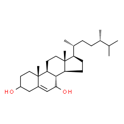 ChemSpider 2D Image | Ergost-5-ene-3,7-diol | C28H48O2