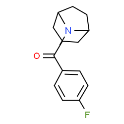 ChemSpider 2D Image | (4-Fluorophenyl)(8-methyl-8-azabicyclo[3.2.1]oct-3-yl)methanone | C15H18FNO