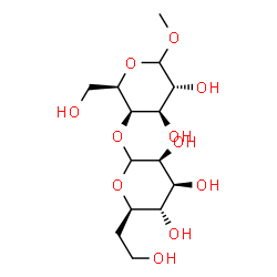 ChemSpider 2D Image | Methyl 4-O-(6-deoxy-D-manno-heptopyranosyl)-D-galactopyranoside | C14H26O11