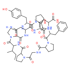 ChemSpider 2D Image | Tyr-pro-phe-pro-gly-pro-ile-pro-asn-ser-leu | C59H84N12O15