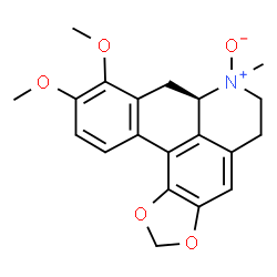 ChemSpider 2D Image | (7aR)-9,10-Dimethoxy-7-methyl-6,7,7a,8-tetrahydro-5H-[1,3]benzodioxolo[6,5,4-de]benzo[g]quinoline 7-oxide | C20H21NO5