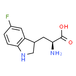 ChemSpider 2D Image | 2,3-Dihydro-5-fluoro-L-tryptophan | C11H13FN2O2