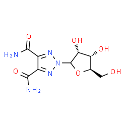 ChemSpider 2D Image | 2-(D-Ribofuranosyl)-2H-1,2,3-triazole-4,5-dicarboxamide | C9H13N5O6