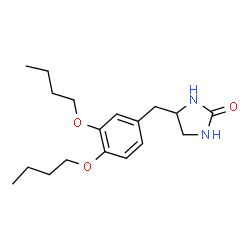 ChemSpider 2D Image | 4-(3,4-Dibutoxybenzyl)-2-imidazolidinone | C18H28N2O3