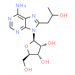ChemSpider 2D Image | 8-(2-Hydroxypropyl)adenosine | C13H19N5O5