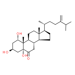 ChemSpider 2D Image | 1alpha,3beta,5alpha-Trihydroxy-24-methylenecholestan-6-one | C28H46O4