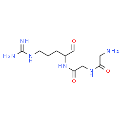 ChemSpider 2D Image | Glycyl-N-(5-carbamimidamido-1-oxo-2-pentanyl)glycinamide | C10H20N6O3