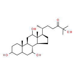 ChemSpider 2D Image | 3,7,12,25-Tetrahydroxycholestan-24-one | C27H46O5