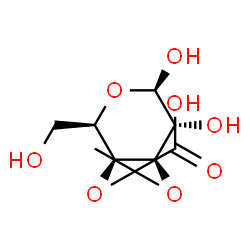 ChemSpider 2D Image | 3,4-O-(1-Carboxyethylidene)-beta-D-galactopyranose | C9H14O8