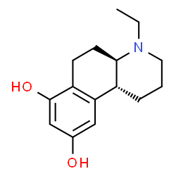 ChemSpider 2D Image | (4aR,10bR)-4-Ethyl-1,2,3,4,4a,5,6,10b-octahydrobenzo[f]quinoline-7,9-diol | C15H21NO2