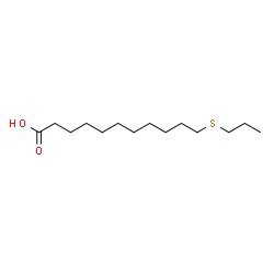 ChemSpider 2D Image | 11-(Propylsulfanyl)undecanoic acid | C14H28O2S