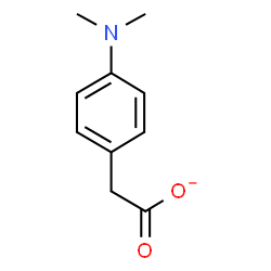 ChemSpider 2D Image | 4-Dimethylaminophenylacetate | C10H12NO2
