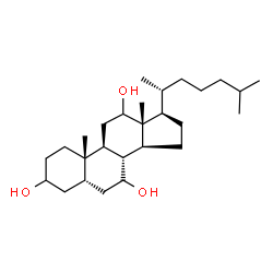 ChemSpider 2D Image | (5beta)-Cholestane-3,7,12-triol | C27H48O3