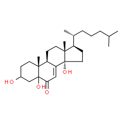 ChemSpider 2D Image | 3,5,14-Trihydroxycholest-7-en-6-one | C27H44O4