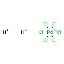 ChemSpider 2D Image | Dihydrogen hexachloropalladate(2-) | H2Cl6Pd