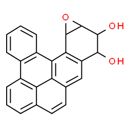ChemSpider 2D Image | syn-11,12,12a,13a-Tetrahydrodibenzo(5,6:10,11)chryseno(3,4-b)oxirene-11,12-diol | C24H16O3